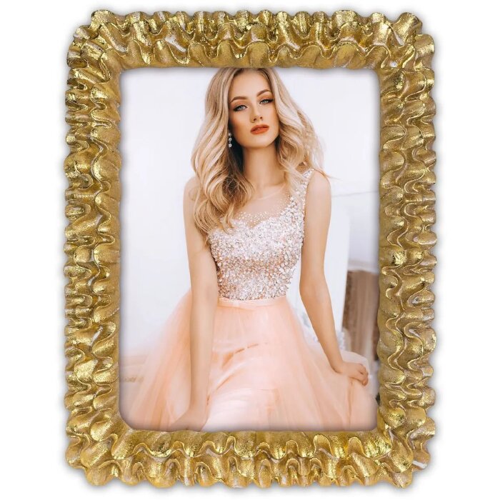 Portarretratos de poliresina ZEP Bonette Oro 13x18 cm o 15x20 cm