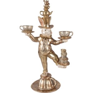 Clayre & Eef conejo decorativo oro 35x22x58 cm...