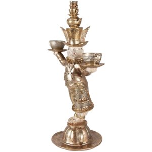 Clayre & Eef conejo decorativo oro 35x22x58 cm...