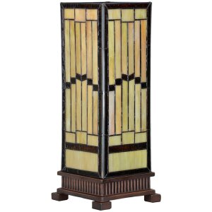 LumiLamp 5LL-6358 Lámpara de Mesa Tiffany Beige...
