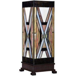 LumiLamp 5LL-6359 Lámpara de mesa Tiffany...