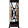 LumiLamp 5LL-6359 Lámpara de mesa Tiffany Marrón Beige 17x17x44 cm E27 40W