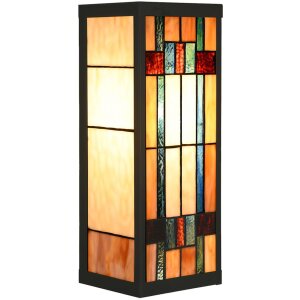 LumiLamp 5LL-6362 Aplique Tiffany Beige Marrón...