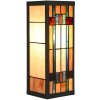 LumiLamp 5LL-6362 Aplique Tiffany Beige Marrón 14x16x40cm E27 Cristal Metal