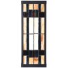 LumiLamp 5LL-6362 Aplique Tiffany Beige Marrón 14x16x40cm E27 Cristal Metal