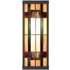 LumiLamp 5LL-6362 Aplique Tiffany Beige Marrón 14x16x40cm E27 Cristal Metal