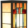 LumiLamp 5LL-6362 Aplique Tiffany Beige Marrón 14x16x40cm E27 Cristal Metal