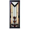 LumiLamp Tiffany Aplique Beige Marrón 14x16x40 cm E27 Cristal Metal