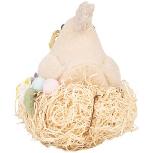 Clayre & Eef pollo decorativo estilo country beige...