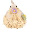 Clayre & Eef pollo decorativo estilo country beige 10x11x13 cm