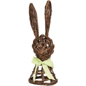 Clayre & Eef conejo decorativo ratán 17x17x40...