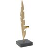 Mauro Ferretti escultura decorativa Hoja Glam Oro Negro 10x10x34 cm