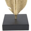 Mauro Ferretti escultura decorativa Hoja Glam Oro Negro 10x10x34 cm