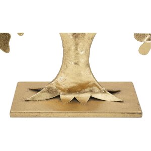 Mauro Ferretti decoración árbol de la vida con mariposas 31x8x30 cm color oro