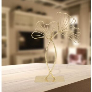 Mauro Ferretti escultura Leaf Glam Oro 25x8.5x35 cm