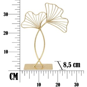 Mauro Ferretti escultura Leaf Glam Oro 25x8.5x35 cm