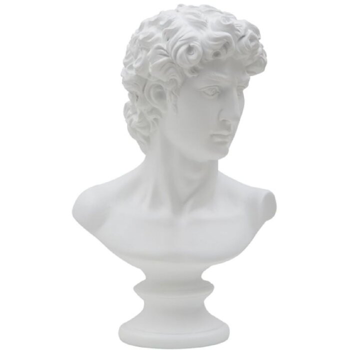 Mauro Ferretti escultura Roman 21.5x14.5x34 cm blanco