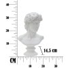 Mauro Ferretti escultura Roman 21.5x14.5x34 cm blanco