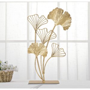 Mauro Ferretti escultura Hoja 26x11,5x44,5 cm oro