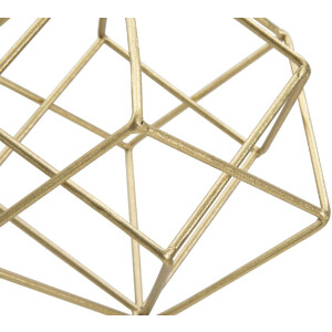 Mauro Ferretti escultura Cubo 16x18x52,5 cm dorado-blanco