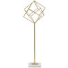 Mauro Ferretti escultura Cubo 16x18x52,5 cm dorado-blanco