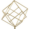 Mauro Ferretti escultura Cubo 16x18x52,5 cm dorado-blanco
