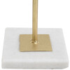Mauro Ferretti escultura Cubo 16x18x52,5 cm dorado-blanco