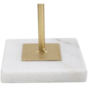 Mauro Ferretti escultura Cubo 16x18x41,5 cm dorado-blanco