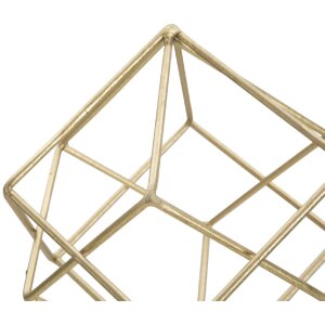 Mauro Ferretti escultura Cubo 16x18x41,5 cm dorado-blanco