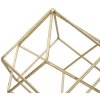 Mauro Ferretti escultura Cubo 16x18x41,5 cm dorado-blanco
