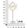 Mauro Ferretti escultura Cubo 16x18x41,5 cm dorado-blanco