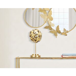 Mauro Ferretti Escultura Mariposa Ø 19,5x40,5 cm oro