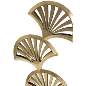 Mauro Ferretti escultura Triple Hoja 23,5x10x44 cm oro-negro