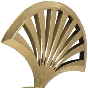 Mauro Ferretti escultura Triple Hoja 23,5x10x44 cm oro-negro
