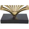 Mauro Ferretti escultura Triple Hoja 23,5x10x44 cm oro-negro