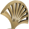 Mauro Ferretti escultura Triple Hoja 23,5x10x44 cm oro-negro