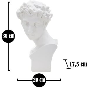 Mauro Ferretti escultura Roman Young 20x17,5x30 cm blanco