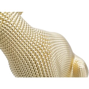 Mauro Ferretti escultura leopardo 23x15,5x29 cm oro