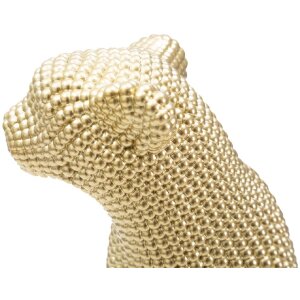 Mauro Ferretti escultura leopardo 23x15,5x29 cm oro