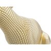 Mauro Ferretti escultura leopardo 23x15,5x29 cm oro