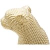 Mauro Ferretti escultura leopardo 23x15,5x29 cm oro