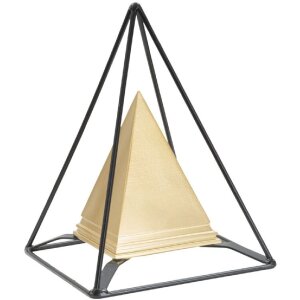 Mauro Ferretti escultura pirámide con marco de...