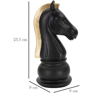 Mauro Ferretti escultura Caballo 10,5x8,5x19 cm negro-dorado