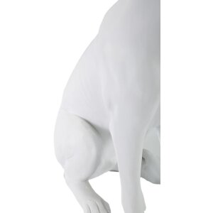 Mauro Ferretti escultura perro Dog White 20x12.5x33 cm oro blanco