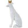 Mauro Ferretti escultura perro Dog White 20x12.5x33 cm oro blanco