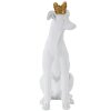 Mauro Ferretti escultura perro Dog White 20x12.5x33 cm oro blanco