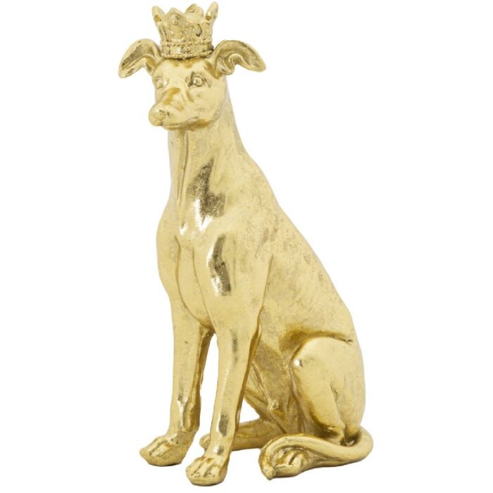 Mauro Ferretti escultura perro Dog Gold 20x12.5x33 cm oro