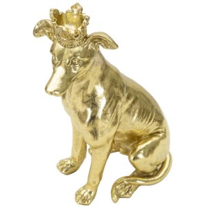 Mauro Ferretti escultura perro Dog Gold 20x12.5x33 cm oro