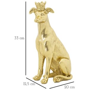 Mauro Ferretti escultura perro Dog Gold 20x12.5x33 cm oro