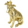 Mauro Ferretti escultura perro Dog Gold 20x12.5x33 cm oro